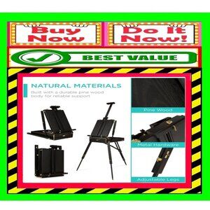 ✅🚨🆕🔴🌸S🌸A🌸L🌸E🌸⭐️🔴📢BLICK NOIR Jullian EASEL Artist TRIPOD🟢💸BUY NOW💸🟢